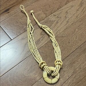 Beaded Tan Necklace